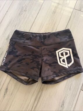Born Primitive Women's Black Camo Performance Shorts